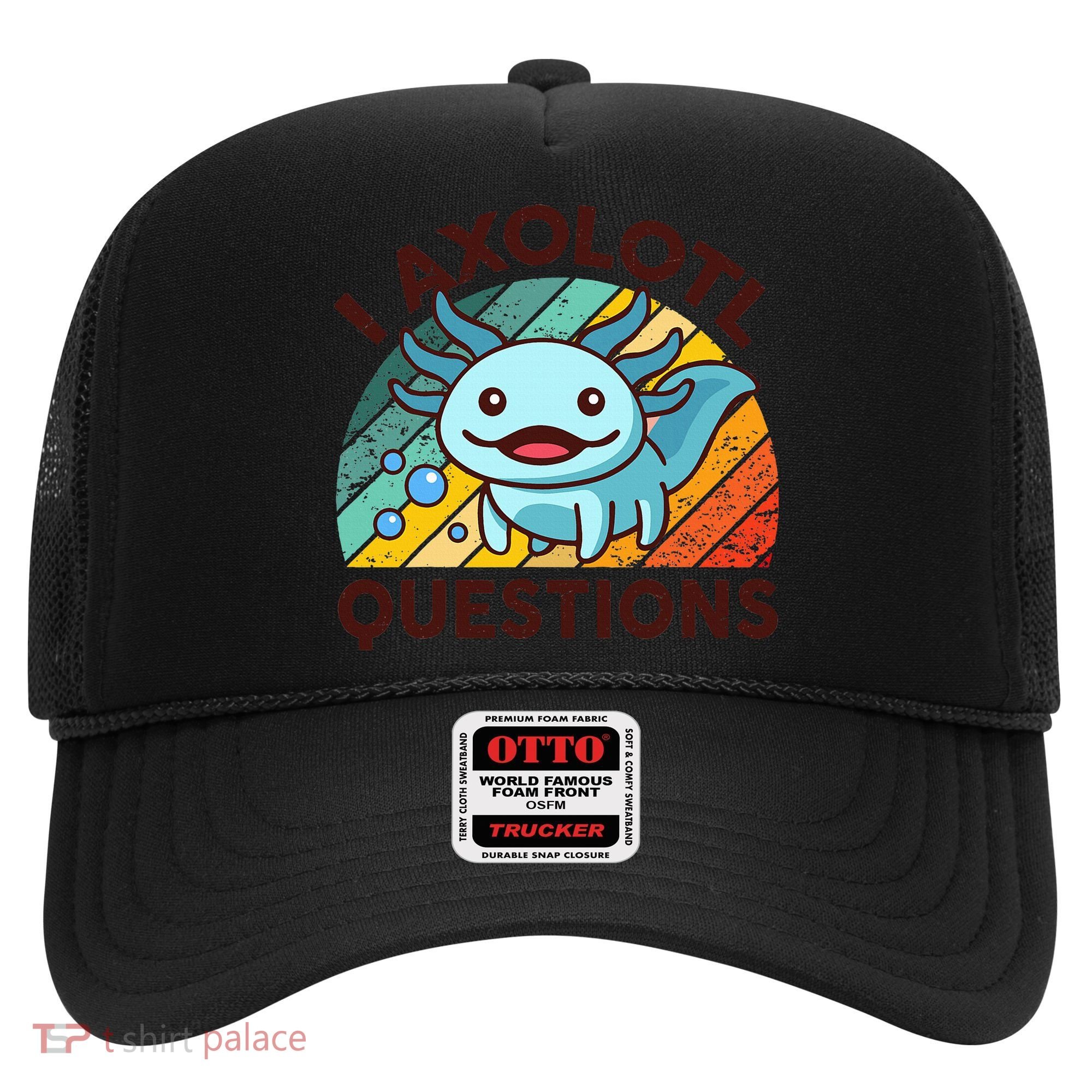 Funny I Axolotl Questions Retro Hat