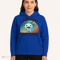 Funny I Axolotl Questions Retro Hoodie thumb 5