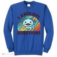 Funny I Axolotl Questions Retro Sweatshirt thumb 0