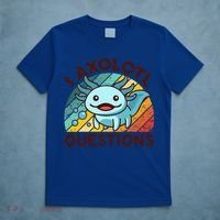 Funny I Axolotl Questions Retro T-Shirt thumb 5