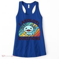 Funny I Axolotl Questions Retro Women's Tank Top thumb 0