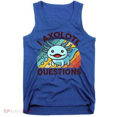 Funny I Axolotl Questions Retro Tank Top
