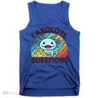Funny I Axolotl Questions Retro Tank Top thumb 0
