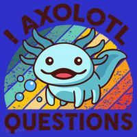 Funny I Axolotl Questions Retro Visor thumb 3