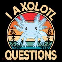 Funny I Axolotl Questions Cute Kawaii Blue Axolotl Retro Coffee Mug thumb 5