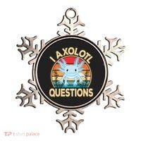 Funny I Axolotl Questions Cute Kawaii Blue Axolotl Retro Ornament thumb 0