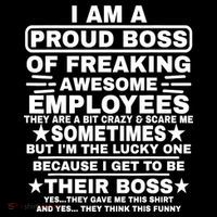 Funny I Am A Proud Boss Of Freaking Awesome Employees Boss Coffee Mug thumb 5