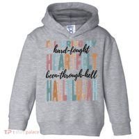 Funny ILl Bring My Hard Fought Heartfelt Hallelujah Toddler Hoodie thumb 0