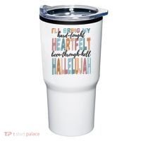 Funny ILl Bring My Hard Fought Heartfelt Hallelujah Tumbler thumb 0
