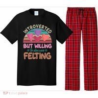 Funny Introverted But Willing To Discuss Felting Pajama Set thumb 0