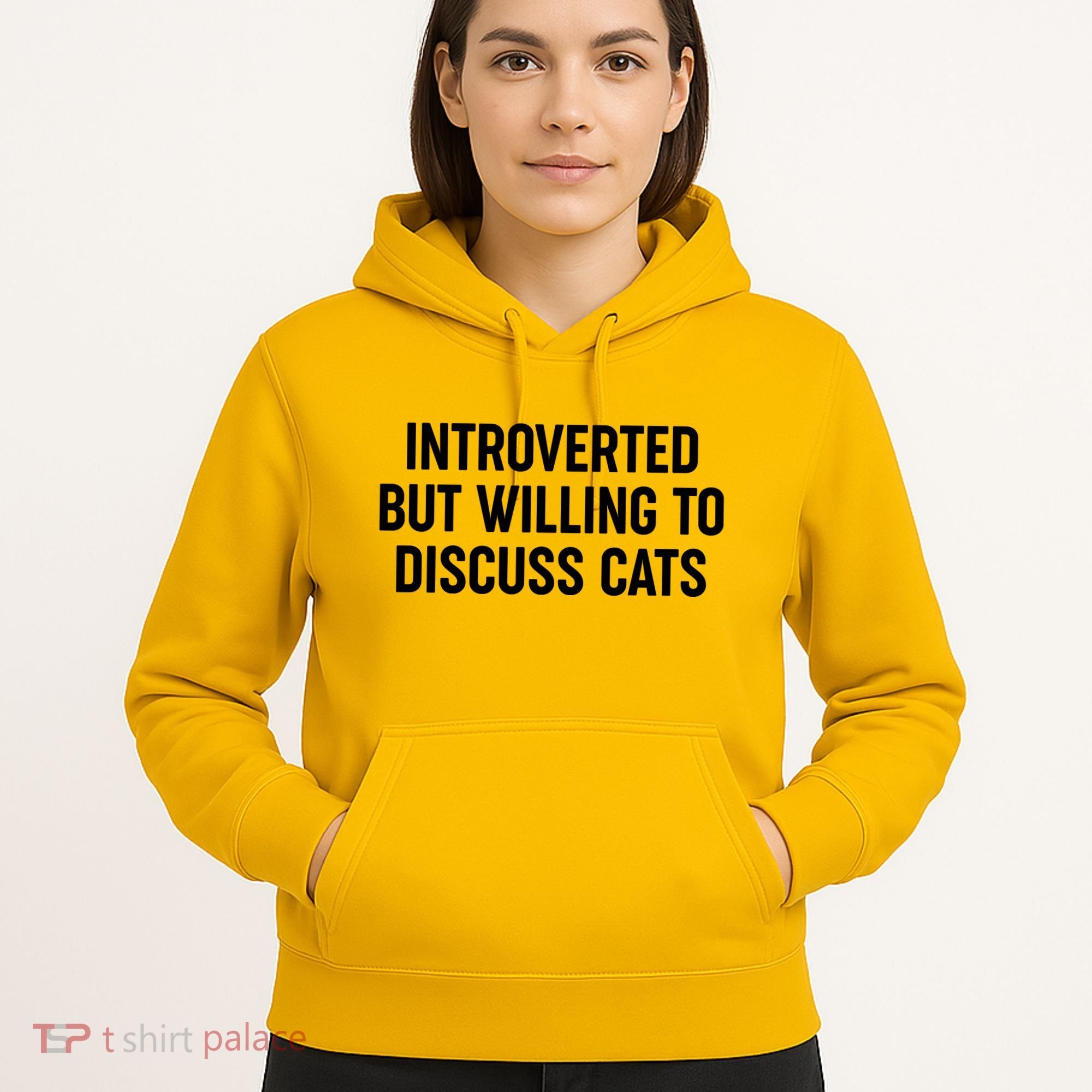 Funny Introverted But Willing To Discuss Cats Hoodie