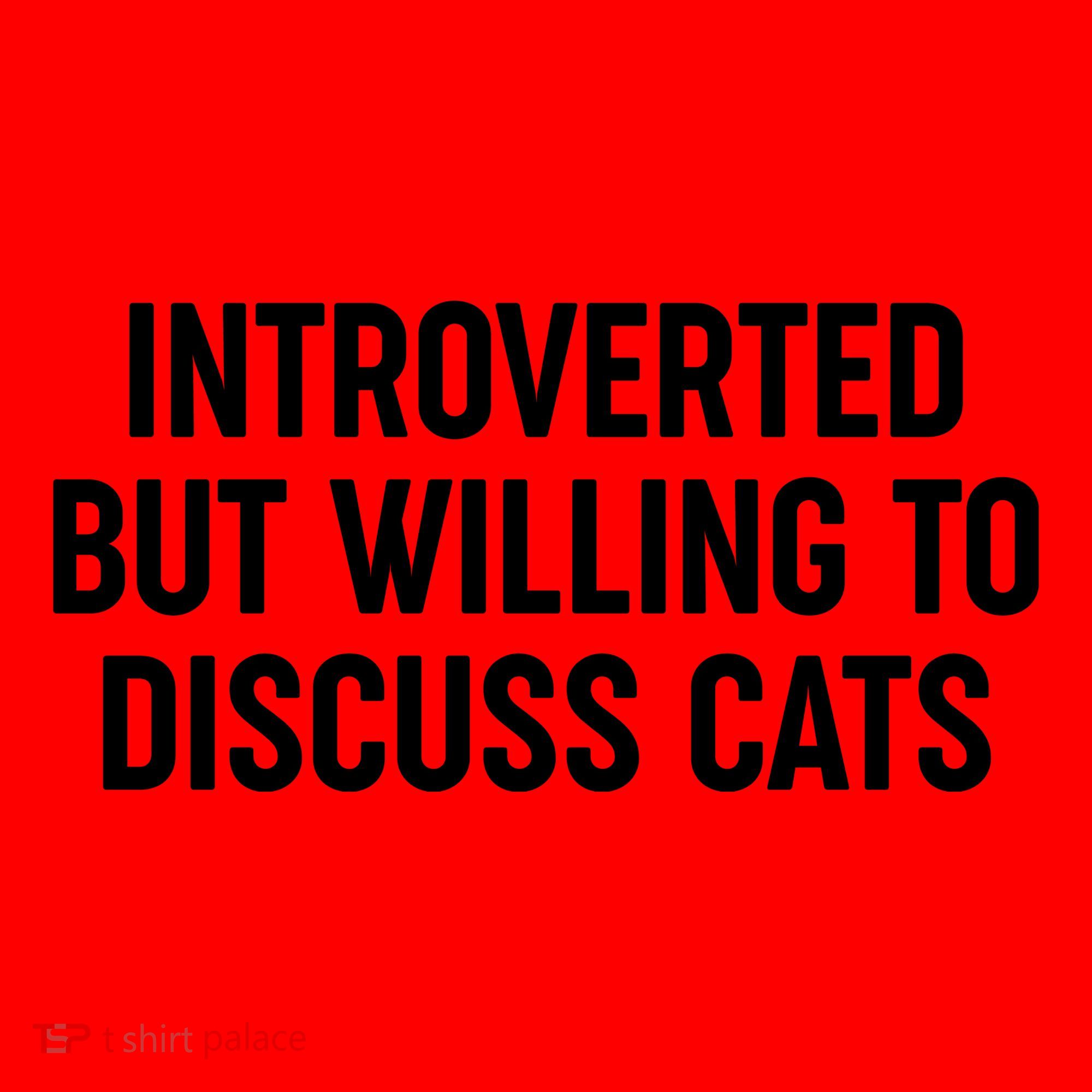 Funny Introverted But Willing To Discuss Cats Santa Hat
