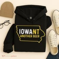 Funny Iowa Beer Distressed Iowa State Map Hoodie thumb 4