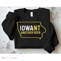 Funny Iowa Beer Distressed Iowa State Map Sweatshirt thumb 2