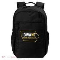 Funny Iowa Beer Distressed Iowa State Map Backpack thumb 0