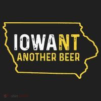 Funny Iowa Beer Distressed Iowa State Map Hat thumb 2
