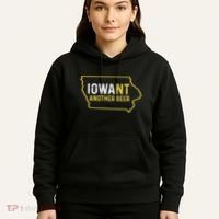 Funny Iowa Beer Distressed Iowa State Map Hoodie thumb 5