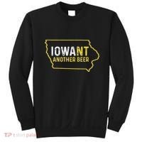 Funny Iowa Beer Distressed Iowa State Map Sweatshirt thumb 0