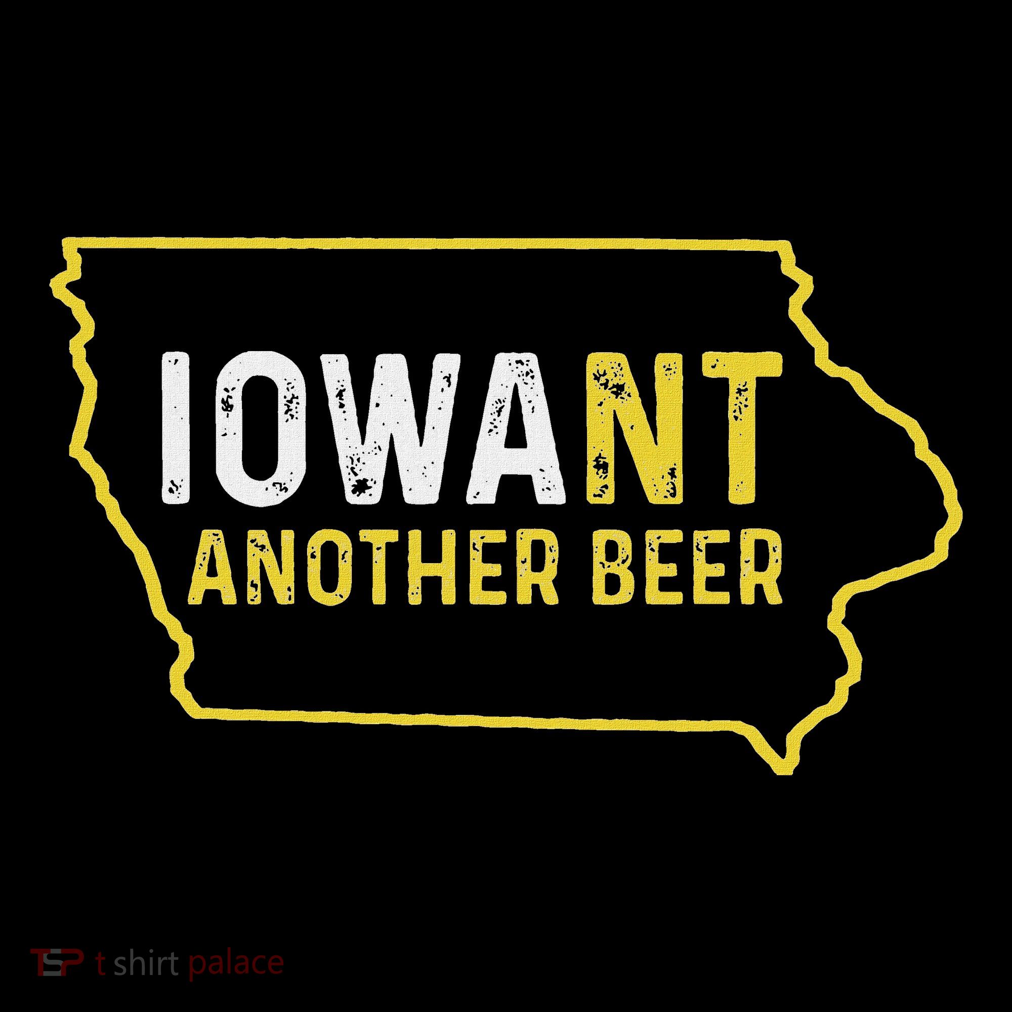 Funny Iowa Beer Distressed Iowa State Map Sweatshirt