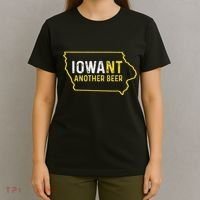 Funny Iowa Beer Distressed Iowa State Map T-Shirt thumb 4