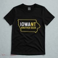 Funny Iowa Beer Distressed Iowa State Map T-Shirt thumb 5