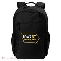 Funny Iowa Beer Distressed Iowa State Map Backpack thumb 0