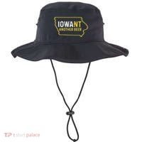 Funny Iowa Beer Distressed Iowa State Map Bucket Hat thumb 0