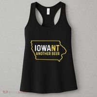 Funny Iowa Beer Distressed Iowa State Map Women's Tank Top thumb 3