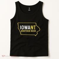 Funny Iowa Beer Distressed Iowa State Map Tank Top thumb 2