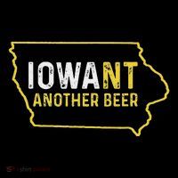 Funny Iowa Beer Distressed Iowa State Map Women's T-Shirt thumb 6