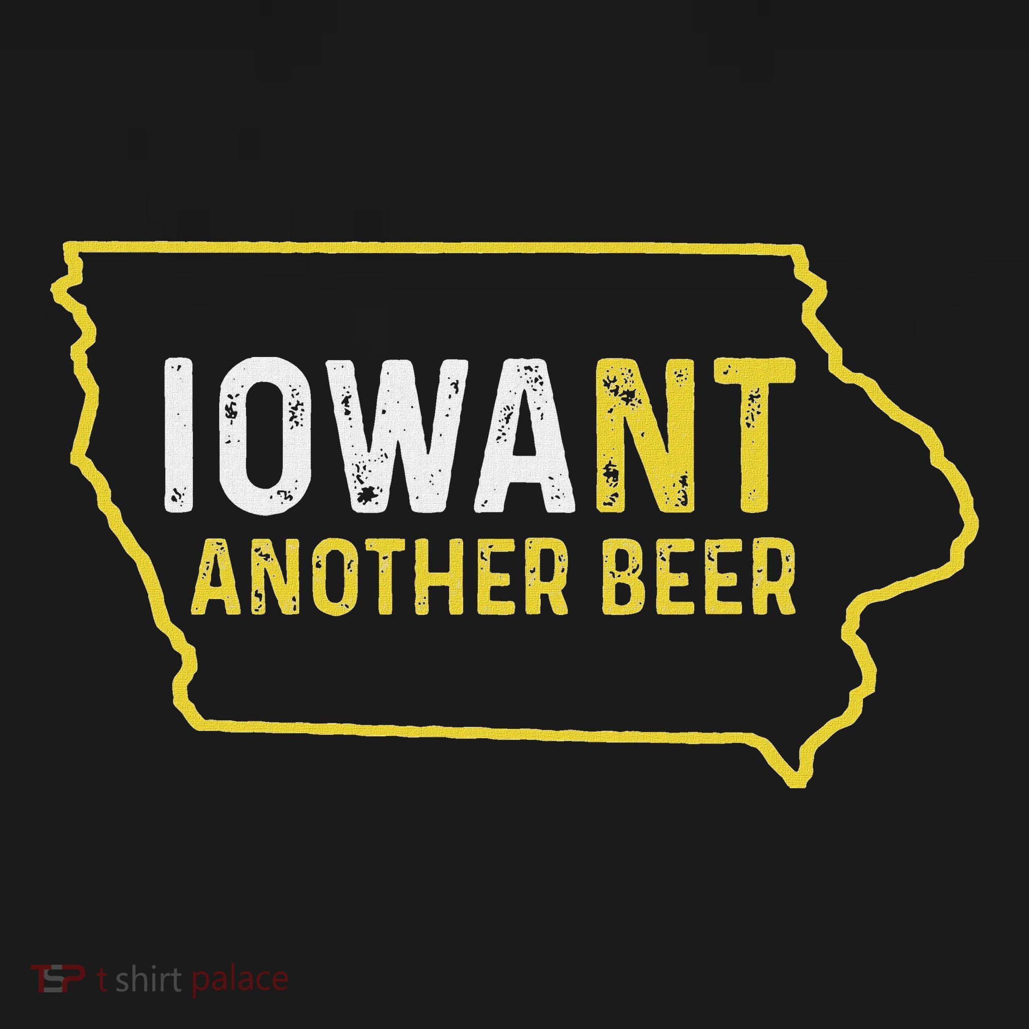 Funny Iowa Beer Distressed Iowa State Map Kids T-Shirt