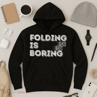 Folding Is Boring Poker Card Player Hoodie thumb 3