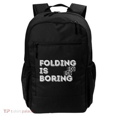 Folding Is Boring Poker Card Player Backpack