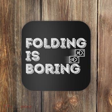Folding Is Boring Poker Card Player Coaster