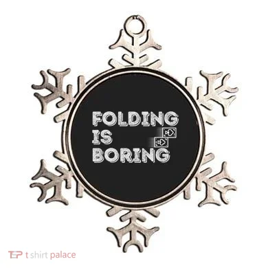 Folding Is Boring Poker Card Player Ornament
