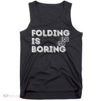 Folding Is Boring Poker Card Player Tank Top thumb 0