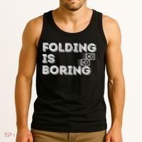 Folding Is Boring Poker Card Player Tank Top thumb 3