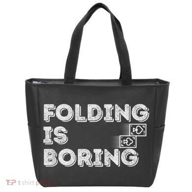 Folding Is Boring Poker Card Player Tote Bag
