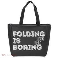 Folding Is Boring Poker Card Player Tote Bag thumb 0