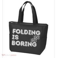 Folding Is Boring Poker Card Player Tote Bag thumb 3