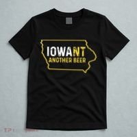 Funny Iowa Beer Distressed Iowa State Map T-Shirt thumb 5
