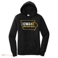 Funny Iowa Beer Distressed Iowa State Map Women's Hoodie thumb 0