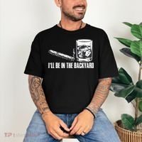 Funny I'll Be In The Backyard Cigar Whiskey Lover  Comfort Colors T-Shirt thumb 3