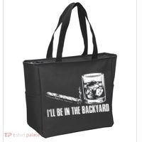 Funny I'll Be In The Backyard Cigar Whiskey Lover  Tote Bag thumb 2