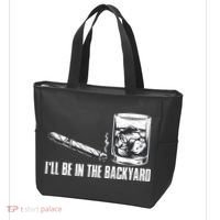 Funny I'll Be In The Backyard Cigar Whiskey Lover  Tote Bag thumb 3