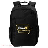 Funny Iowa Beer Distressed Iowa State Map Backpack thumb 0