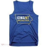 Funny Iowa Beer Distressed Iowa State Map Tank Top thumb 0