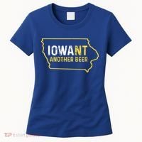 Funny Iowa Beer Distressed Iowa State Map Women's T-Shirt thumb 0