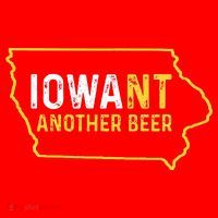 Funny Iowa Beer Distressed Iowa State Map Santa Hat thumb 1