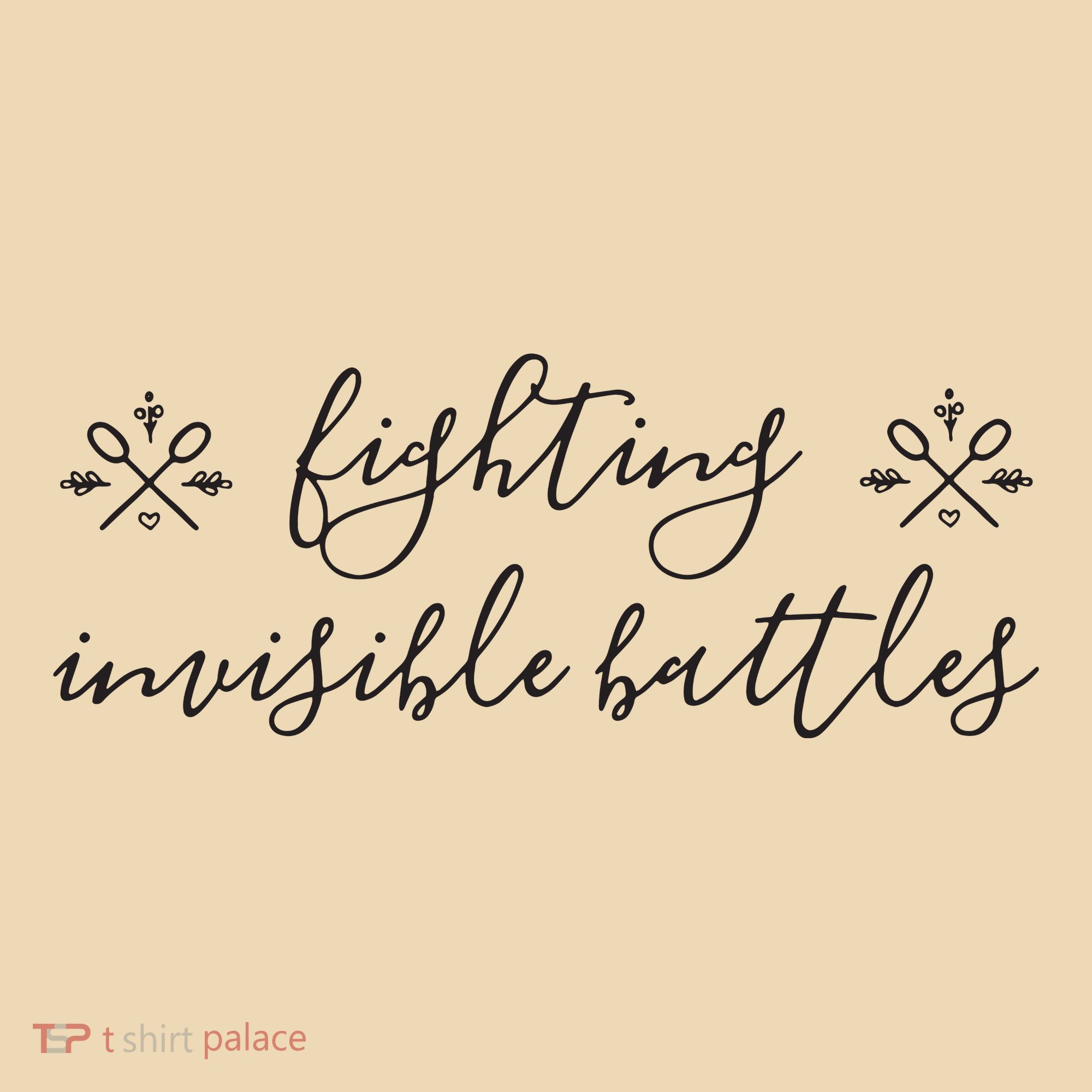 Fighting Invisible Battles Invisible Illness Awareness Tote Bag